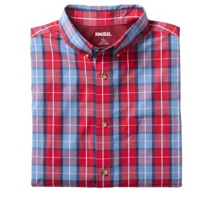 KingSize Long Sleeve Wrinkle Free Sport Shirt - 1 of 4