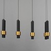 ET2 Lighting Reveal 8 - Light Island Pendant Light in  Black/Gold - 3 of 4