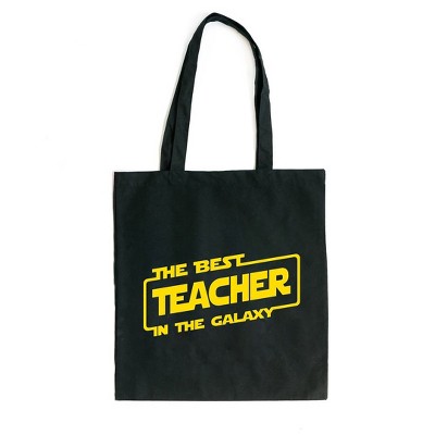 City Creek Prints Best Teacher In The Galaxy Canvas Tote Bag