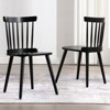 Bekrvio Windsor Dining Chair-Farmhouse Solid Wood Spindle Back Side Chair Mid-Century Modern Black Armless Kitchen Chair for Dining Room Restaurant - 2 of 4