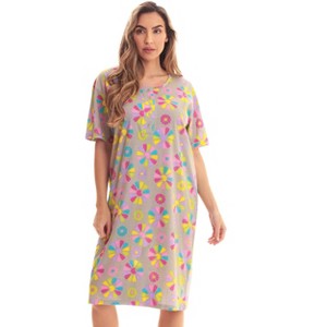 Just Love Short Sleeve Nightgown Sleep Dress for Women Sleepwear - 1 of 3