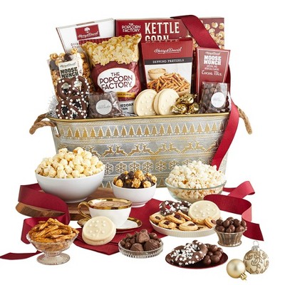 GreatFoods Holiday Sparkling Supreme Snow Sweets and Treats Basket
