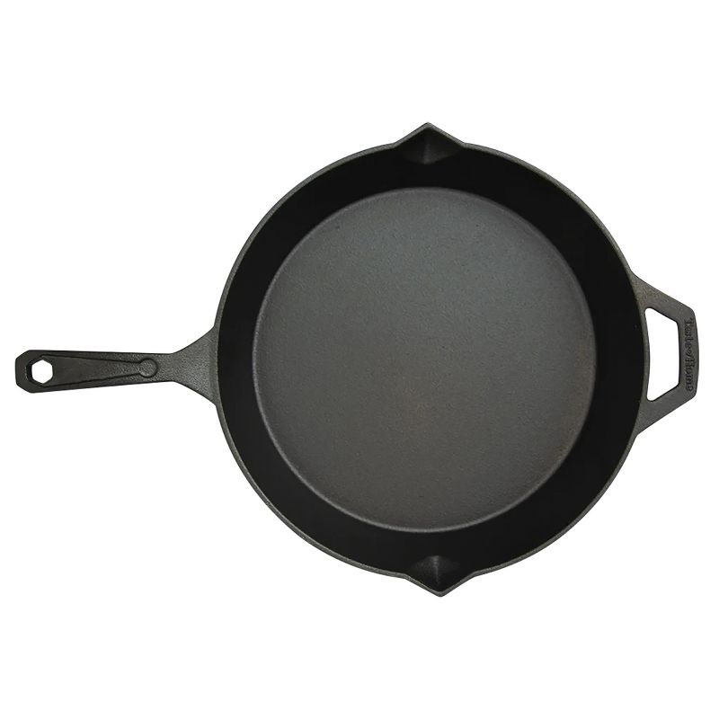 Taste of Home® Pre-Seasoned Cast Iron Skillet with Pour Spouts and Handles, 3 of 11