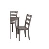 5-Piece Dining Set with Square Table and 4 Slat Back Chairs - 3 of 4