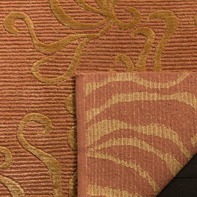 Corraline Elegance Hand-Knotted Wool and Silk 9' x 12' Area Rug