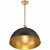 Crystorama Lighting Soto 1 - Light Pendant in  Matte Black/Antique Gold - 4 of 4