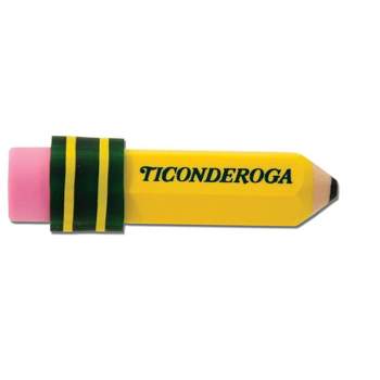 Ticonderoga Pencil Shaped Erasers, Pack of 36