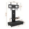 Mobile TV Stand for 32-75 Inch with Adjustable Shelf,Storage Drawer and Lockable Wheels for Living Room Office-Baofuwish - 4 of 4