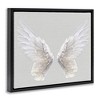 Stupell Industries Angel Wings on Grey Black Framed Floater Canvas Wall Art - 3 of 4