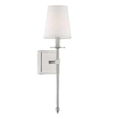 Savoy House Monroe 1 - Light Wall Light in  Satin Nickel