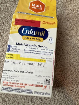 Enfamil Poly-vi-sol Multivitamin Dietary Supplement Drops - 1.69oz