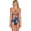 Women's Plunge V-Neck One Piece Swimsuit - Jets By Jessika Allen - 2 of 2