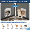 Aluminum Extra Large Outdoor Cat Enclosure for Multiple Cats, Large Cat Run, Cats Run Enclosure Walk in Kitten Condo with Channels, UV Proof Cover - 3 of 4