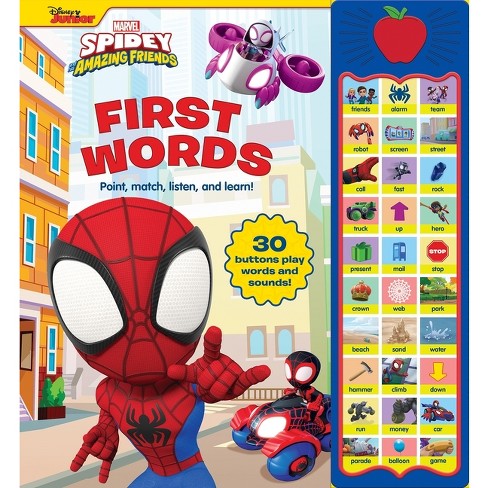 Disney Junior Marvel Spidey And His Amazing Friends First Words Sound Book By Pi Kids Hardcover Target