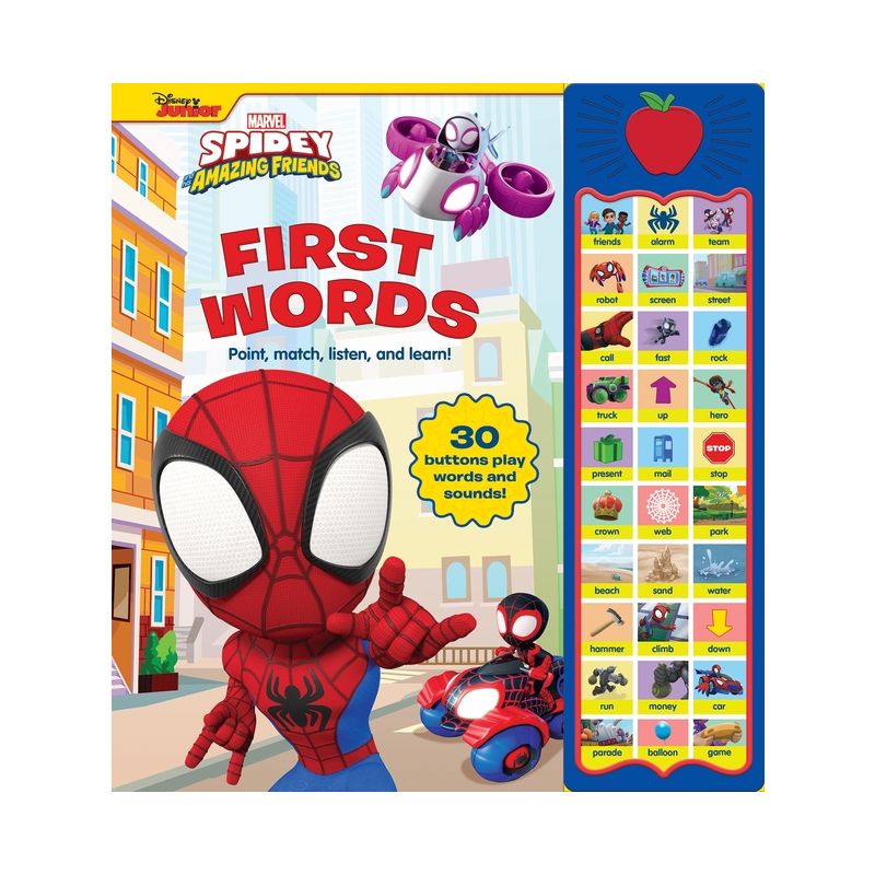Disney Junior Marvel Spidey and His Amazing Friends: First Words Sound Book - by  Pi Kids (Mixed Media Product), 1 of 2