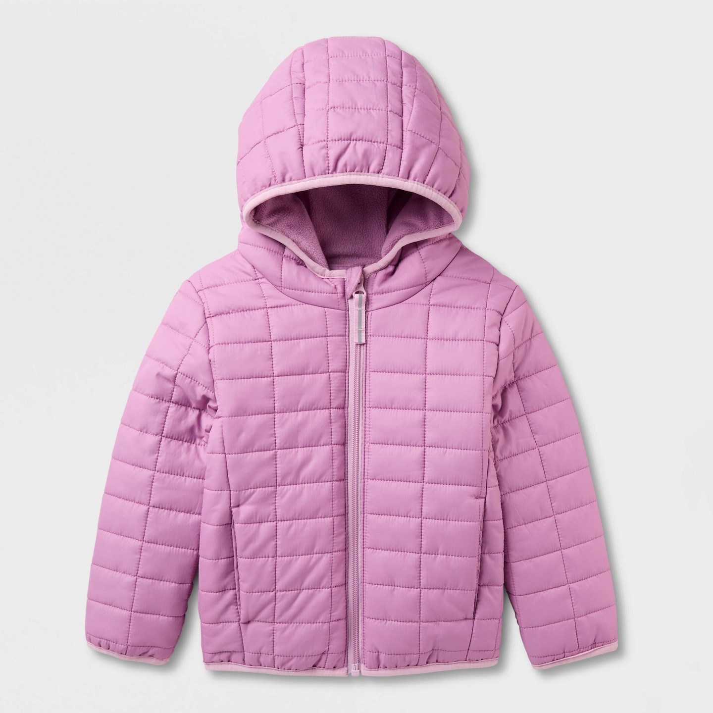 Детская куртка Cat & Jack Toddler Girls' Puffer, цвет: Фиолетовый — фото 2