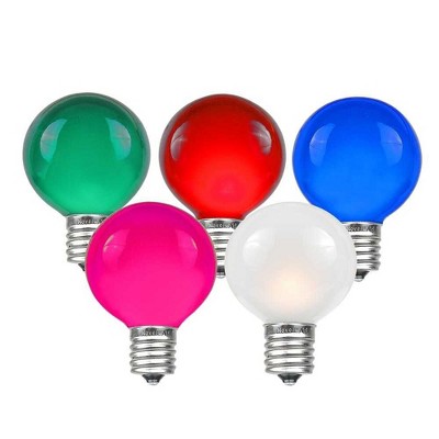 25-Foot Multicolored Globe Incandescent Outdoor String Lights