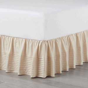 Multi Pleat Queen and King Size Bed Skirt by Martex - 1 of 4