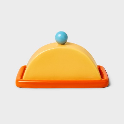 10.82 fl oz Stoneware Novelty Butter Dish - Tabitha Brown for Target