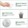 iMountek"30Pcs Seed Starter Pots with Domes – PET Nursery Containers with Drain Holes for Plant Propagation"Transparent - 2 of 4