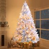 SKRAN 4FT Silver Artificial Christmas Tree, Hinged Full Tree with Metal Stand 400 Branch Tips, Holiday Decoration Tree for Indoor and Outdoor - 2 of 4