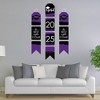 Big Dot of Happiness Purple Grad - Best is Yet to Come - Hanging Vertical Paper Door Banners - 2025 Grad Party Wall Decor Kit- Indoor Door Decor - 2 of 4