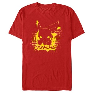 Men's Pokemon Pikachu Mural T-Shirt - 1 of 3