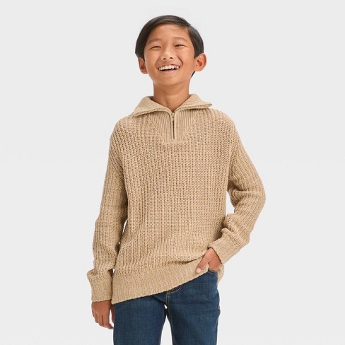 Boys' Quarter Zip Pullover Sweater - Cat & Jack™ : Target