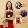 Unique Bargains Floral Bouquet Bag with Handle for Birthday Wedding Christmas Yellowish Brown 10 Pcs - 4 of 4