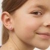 Girl's Frosted with Sprinkles Donut Screw Back Sterling Silver Earrings - In Season Jewelry - 3 of 4