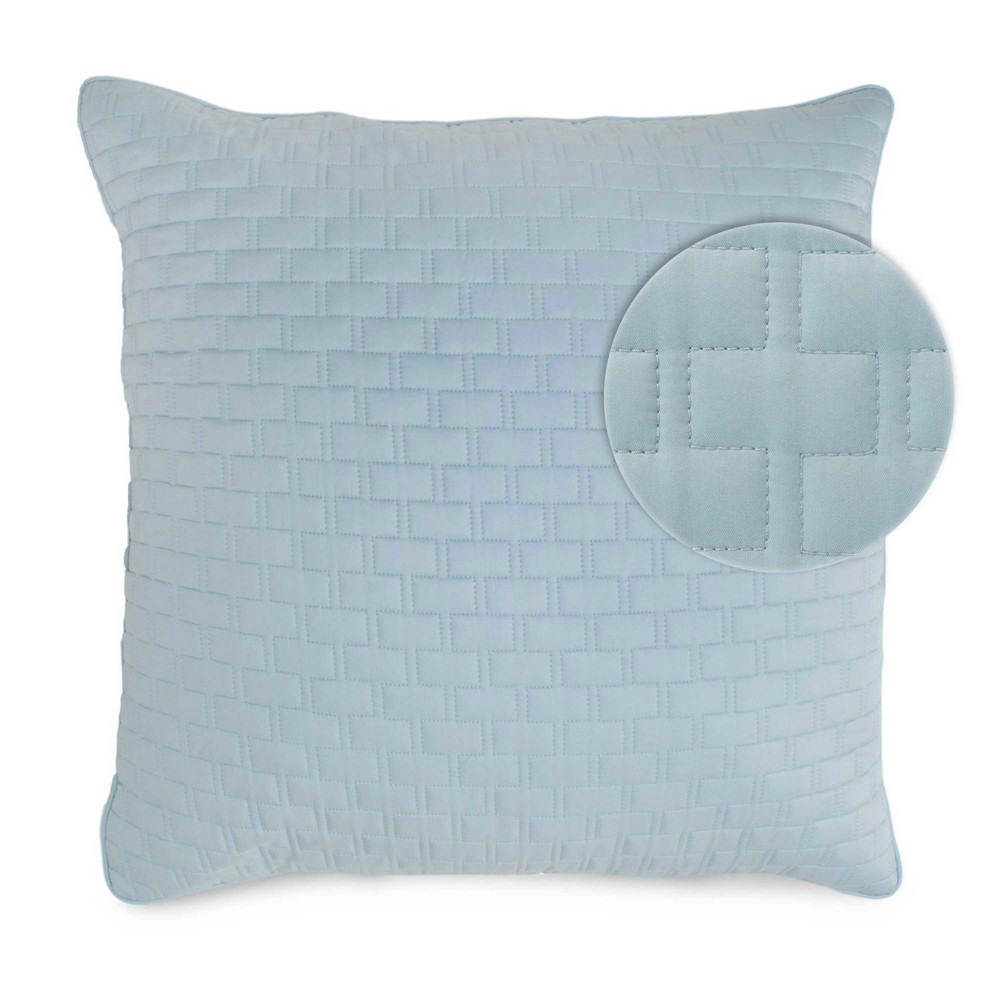 Photos - Pillowcase Euro 100 Viscose from Bamboo Quilted Sham Sky- BedVoyage