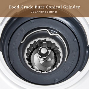 Espresso Machine with Integrated Grinder and Auto Milk Frother, 20 Bar Espresso Maker with Seconds Heat Up, Steam Wand, Removable Water Tank - 1 of 4