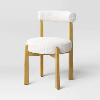 Sculptural Upholstered and Wood Dining Chair Naturals - Threshold™