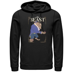 Men's Beauty and the Beast Valentine Her Beast Prince Frame Pull Over Hoodie - 1 of 3