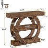 Tribesigns 41.34" Console Table with Storage Shelves, 3-Tier Farmhouse Sofa Table Behind Couch, Entryway Hallway Foyer Tables for Living Room - 3 of 4