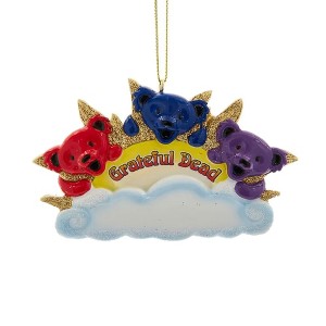 Kurt Adler Resin Ornament for Christmas Tree, Grateful Dead Three Bears - 1 of 1