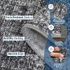 Solid Textured Area Rug, Machine Washable Modern Accent Carpet, Soft Low-Pile Indoor Floor Mat for Bedroom, Kitchen, Office - 3 of 4