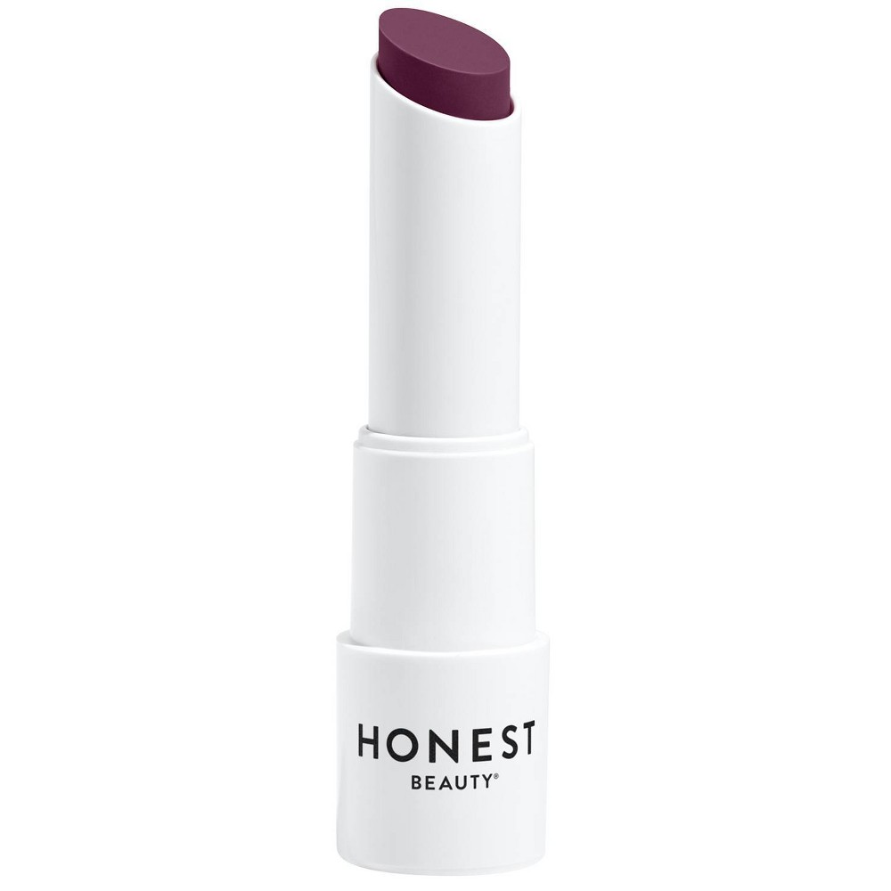 Photos - Cream / Lotion Honest Beauty Tinted Lip Balm with Avocado Oil - Plum Drop - 0.141 oz
