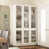 Famapy Modern White Pantry Cabinet With  Glass Doors - 3 of 4