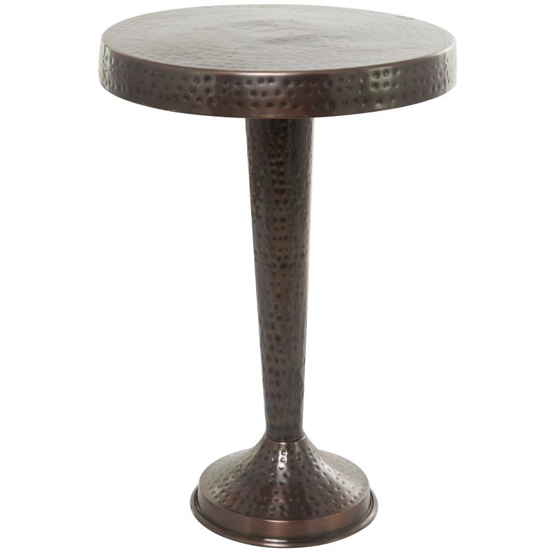Metal Round Accent Table Tapered Pole Frame - Olivia & May, 4 of 16