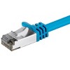 Monoprice Cat8 26AWG S/FTP Ethernet Network Cable - 25 Feet - Blue, 2GHz, 40Gbps, 3dB Headroom, Pure Bare Copper, PVC - Entegrade Series - image 4 of 4