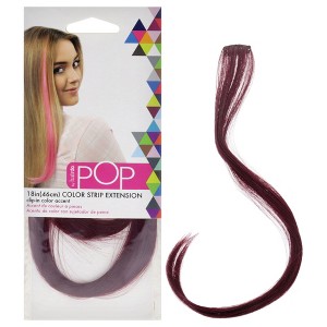 Pop Color Strip Extension - Berry Kiss by Hairdo for Women - 18 Inch Hair Extension - 1 of 4