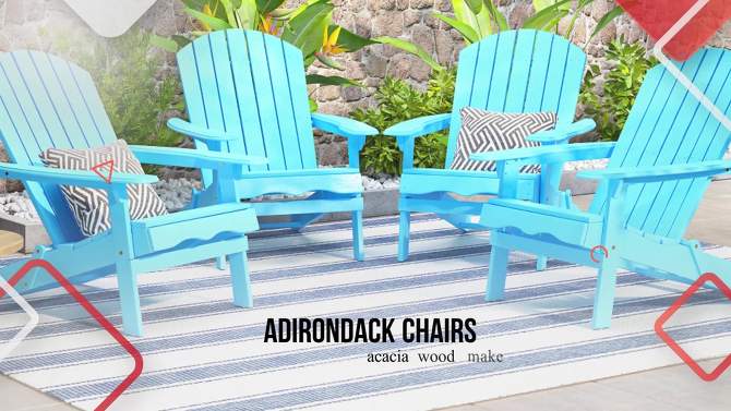Hanlee Folding Wood Adirondack Chair - Christopher Knight Home, 6 of 7, play video