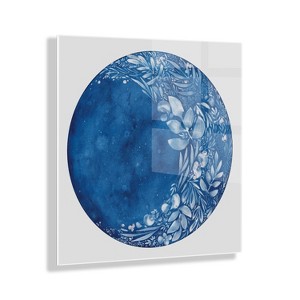 23" x 23" Waxing Flower Moon by Ingrid Sanchez of CreativeIngrid Floating Acrylic Wall Canvas - Kate & Laurel All Things Decor - 1 of 4