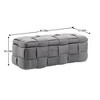 NicBex Storage Ottoman Bench,End of Bed Ottoman with with Safety Hinge,Entryway Padded Footstool,Storage Bench for Living Room,Bedroom - 3 of 4