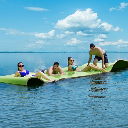 12' x 6' 3 Layer Floating Water Pad-Green