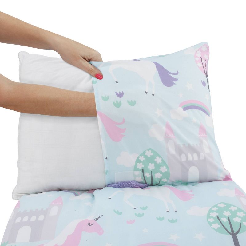 Everything Kids&#39; Unicorn Deluxe Easy Fold Nap Mat, 3 of 6