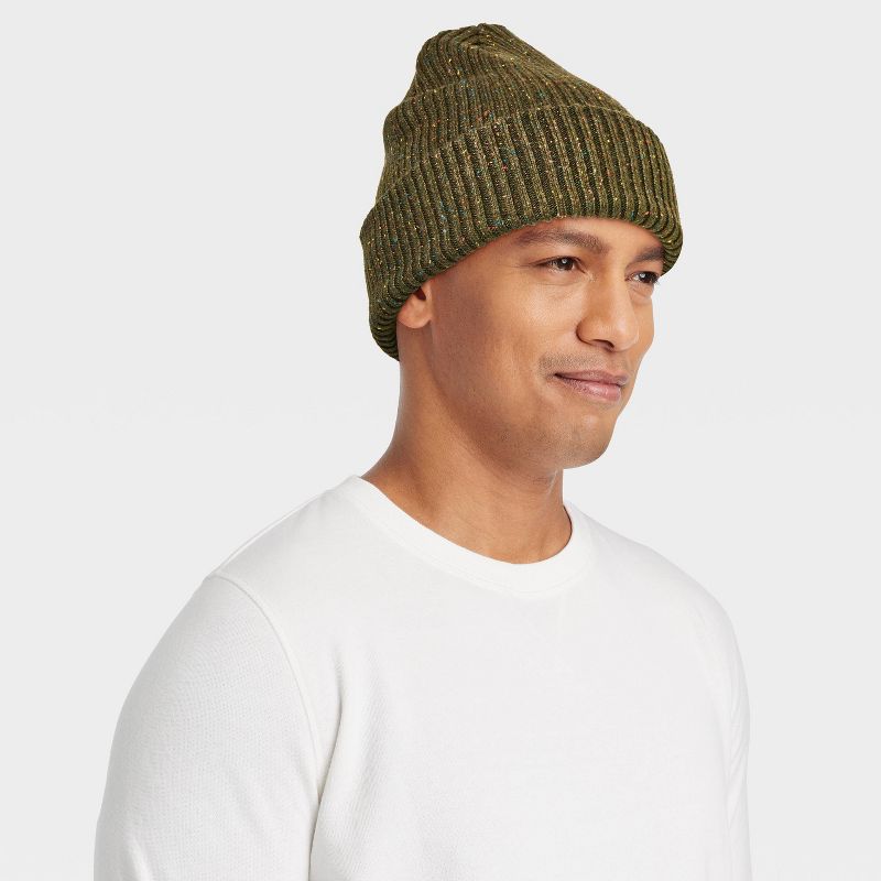 Men&#39;s Speckle Rib-Knit Beanie - Goodfellow &#38; Co&#8482;, 2 of 5