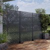 PexFix 72 in. x 47 in. Outdoor Privacy Rectangle Screen Galvanized Steel Panel Divider in Black - 3 of 4