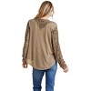 Women's Leopard Trimmed Top - umgee - 3 of 4